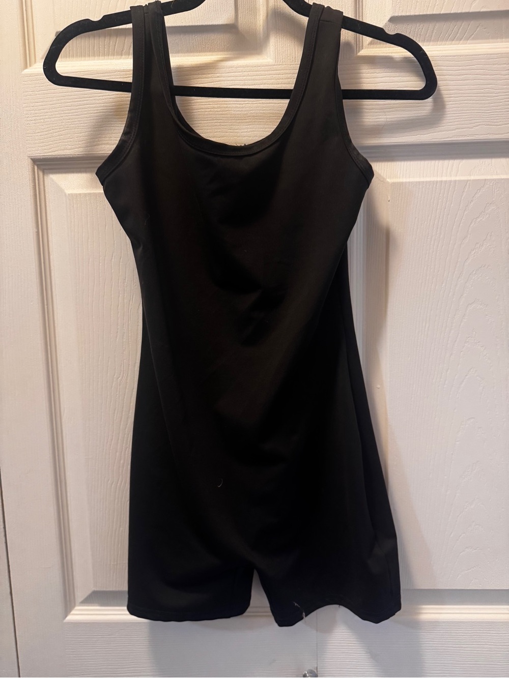 Sleek Black Tank-Style Mini Dress